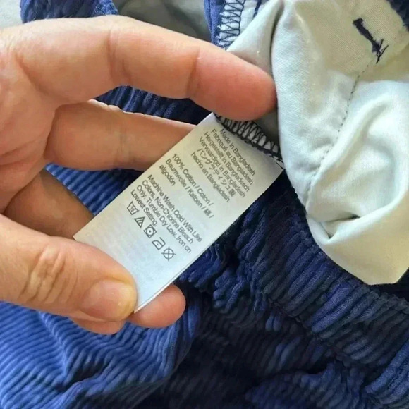 NWT J. Crew CrewCuts Wide Leg Corduroy Pants Navy Blue Girls Sz 10 - Picture 6 of 8